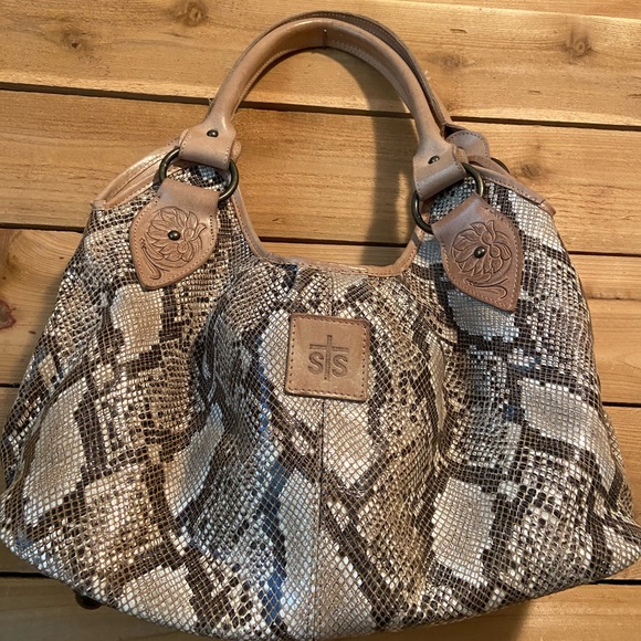 STS Ranchwear Tan and Cream Hobo Bag - Picture 3 of 16